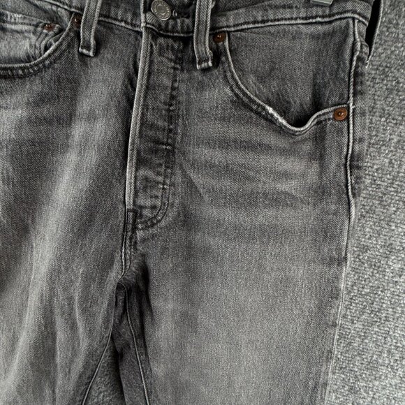 Levi’s 501s Student Women Jeans Charcoal Wash Button Fly Classic ACTL 26X31 - Picture 3 of 15